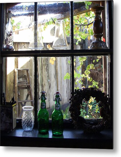 Still Life Metal Print featuring the photograph The Window by Mark Alan Perry