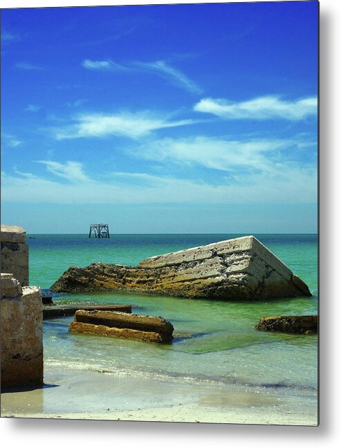 Fort Desoto Metal Print featuring the photograph On the Rocks by Stoney Lawrentz