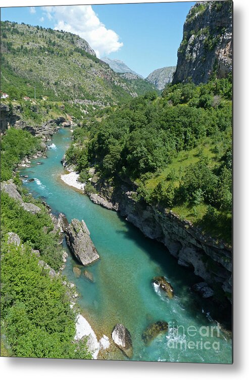 Moraca River Metal Print featuring the photograph Moraca River - Montenegro by Phil Banks