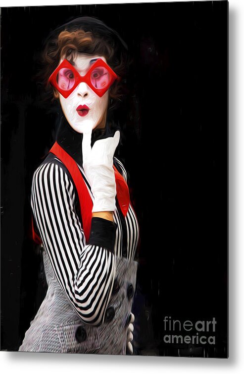 Female Busker Metal Print featuring the photograph Busker by Sheila Smart Fine Art Photography