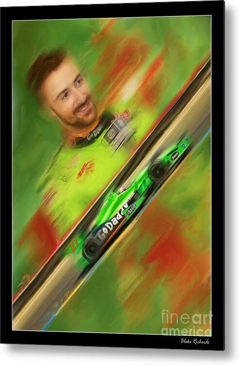 James Hinchcliffe Metal Print featuring the photograph James Hinchcliffe by Blake Richards