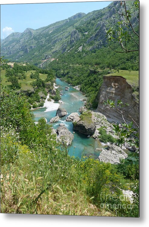Montenegro Metal Print featuring the photograph Moraca River - Montenegro by Phil Banks