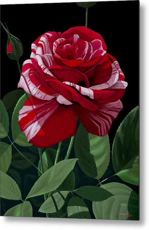 Roses Metal Print featuring the painting Scentimental by Michael Putnam