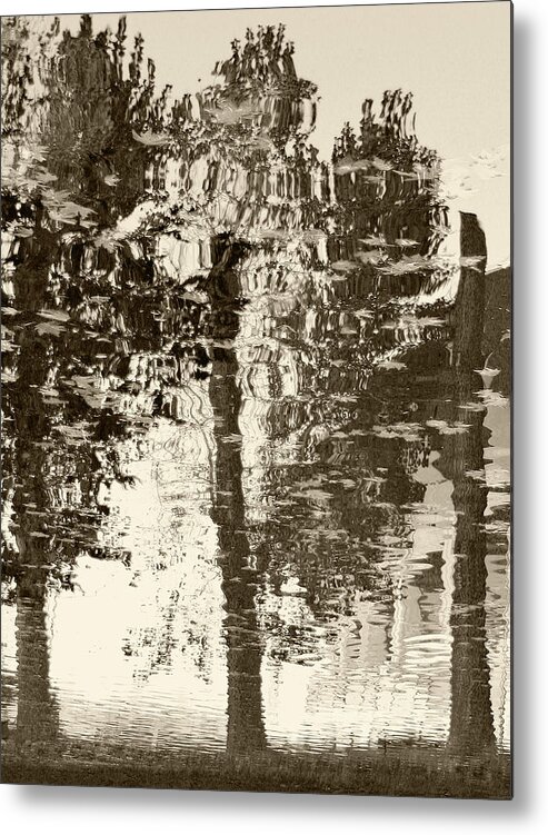 Reflection Metal Print featuring the photograph Mirror by Marjan Jankovic
