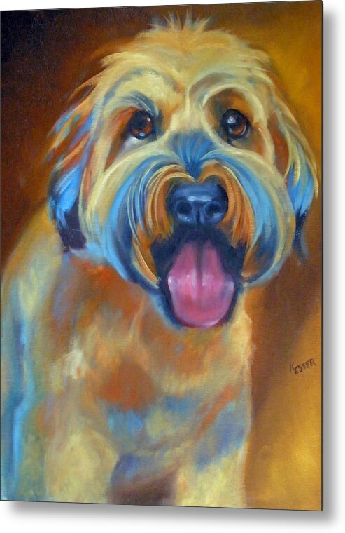 Wheaton Terrier Painting Metal Print featuring the painting Seamus by Kaytee Esser