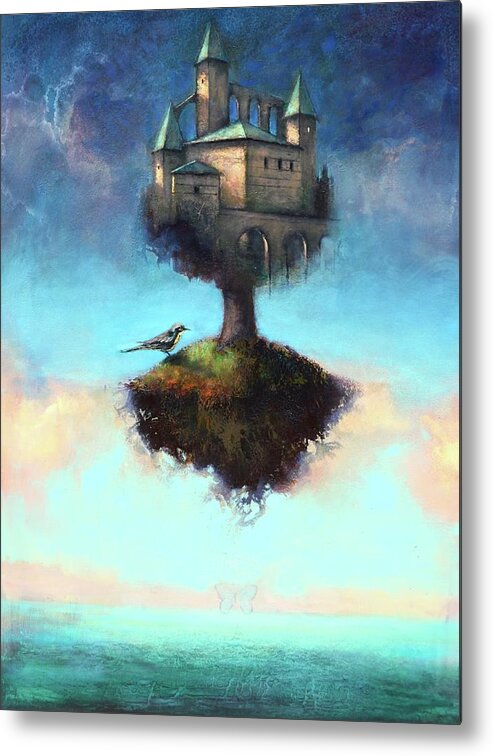 Sky Metal Print featuring the painting The Axiom Of Always by Joshua Smith