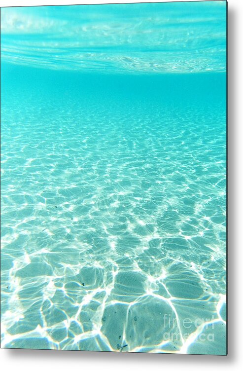 Beach Metal Print featuring the photograph Turquoise dive into the Adriatic by Lidija Ivanek - SiLa