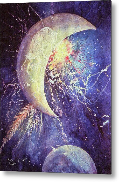  Metal Print featuring the painting Lunar Spirit by Connie Williams