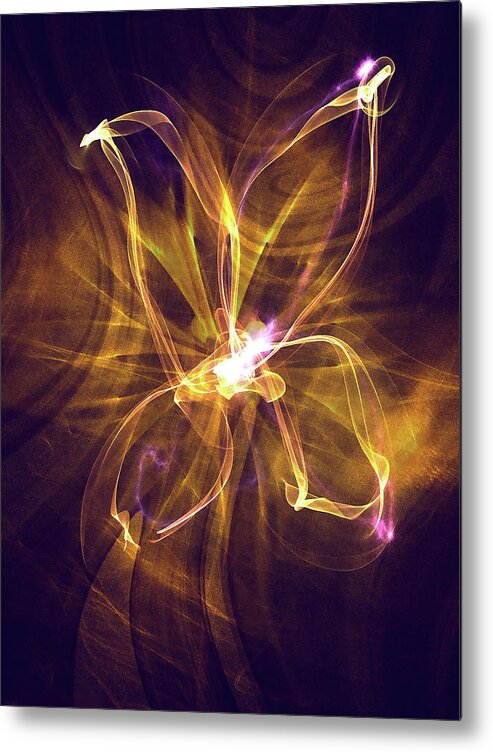  Metal Print featuring the digital art Fae Fly by Michelle Hoffmann