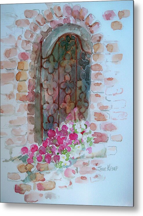 Window Box Metal Print featuring the painting The Window by Sue Kemp