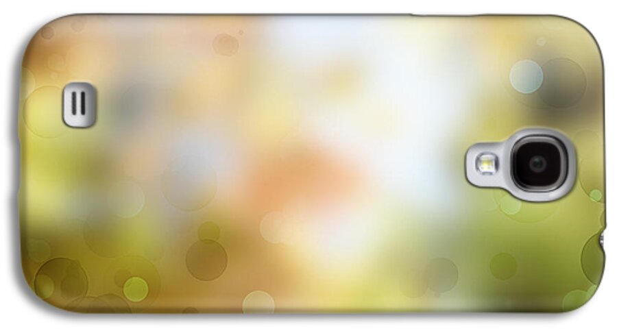 Green Galaxy S4 Case featuring the photograph Circles background #4 by Les Cunliffe