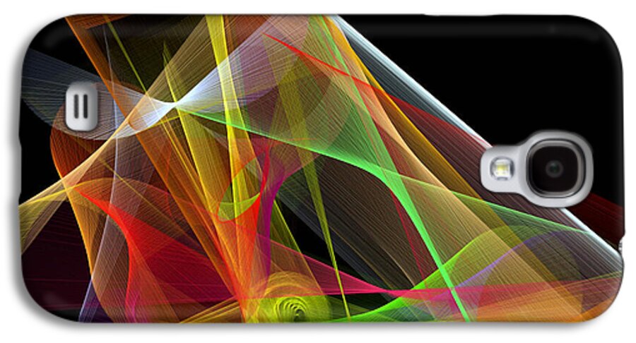 Abstract Art Galaxy S4 Case featuring the digital art Color Symphony #1 by Rafael Salazar