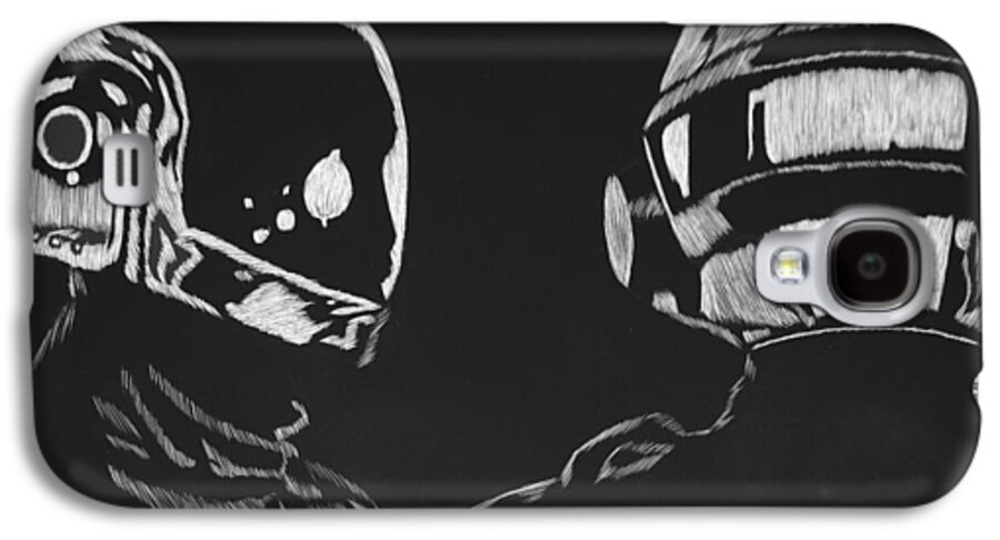 Daft Galaxy S4 Case featuring the drawing Daft Punk by Trevor Garner