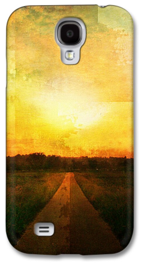 Brett Galaxy S4 Case featuring the digital art Sunset Road by Brett Pfister