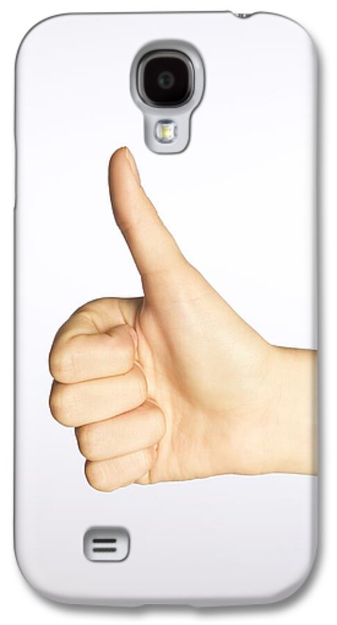 Caucasian Appearance Galaxy S4 Case featuring the photograph Thumbs Up #1 by Alan Marsh
