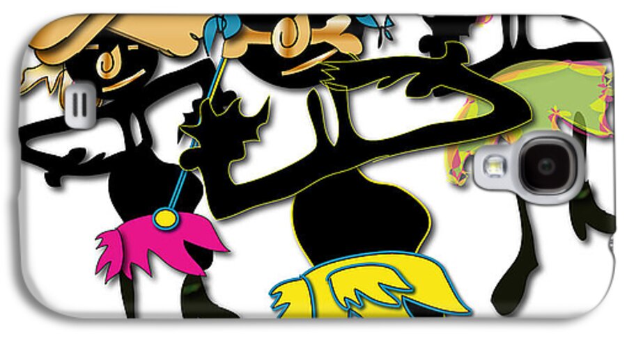 African Dancers Galaxy S4 Case featuring the digital art African Dancers by Marvin Blaine