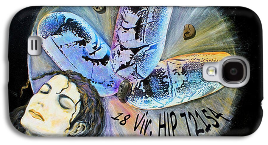 Augusta Stylianou Galaxy S4 Case featuring the painting Michael Jackson #11 by Augusta Stylianou