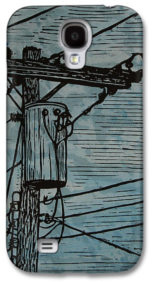 Power Galaxy S4 Case featuring the drawing Transformer #3 by William Cauthern