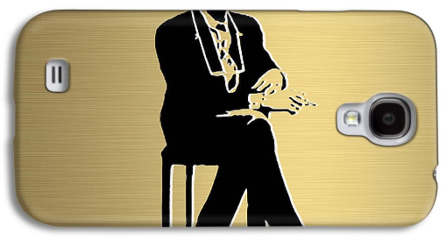 Bob Dylan Art Galaxy S4 Case featuring the mixed media Bob Dylan Gold Series #4 by Marvin Blaine