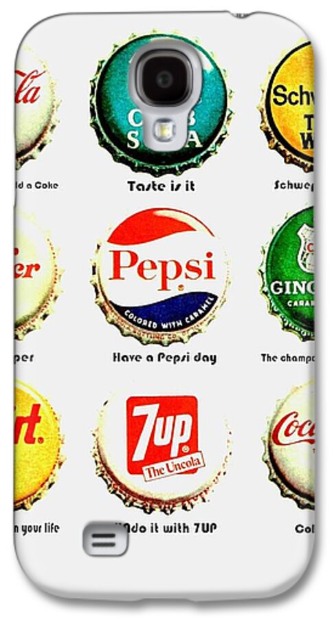 Soda Galaxy S4 Case featuring the photograph 70s Soft Drink Slogans by Benjamin Yeager