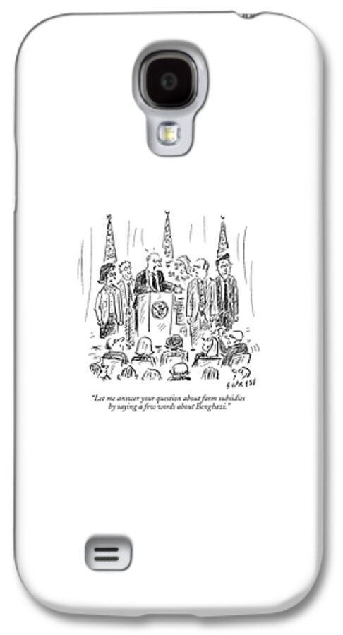 A Politician Speaks At A Podium Galaxy S4 Case