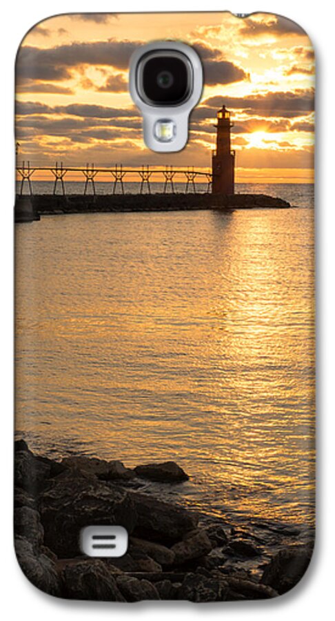 Lighthouse Galaxy S4 Case featuring the photograph Across the Harbor by Bill Pevlor