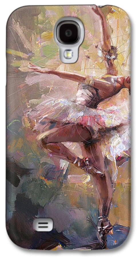Catf Galaxy S4 Case featuring the painting Ballerina 40 by Mahnoor Shah