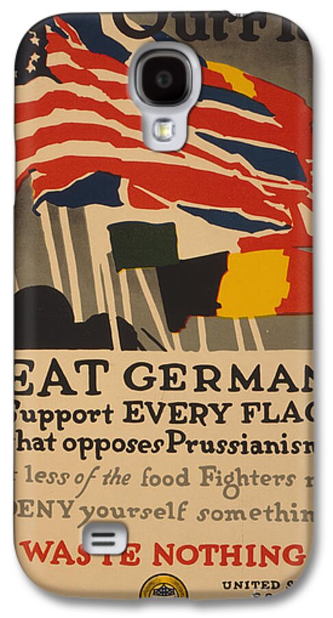 Advertising Galaxy S4 Case featuring the painting Beat Germany by Adolph Treidler