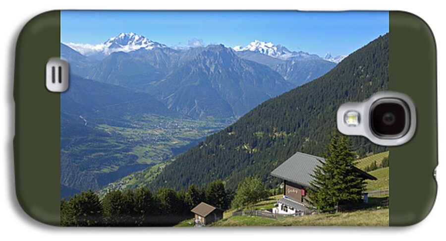 Alps Galaxy S4 Case featuring the photograph Beautiful view from Riederalp - swiss alps by Matthias Hauser