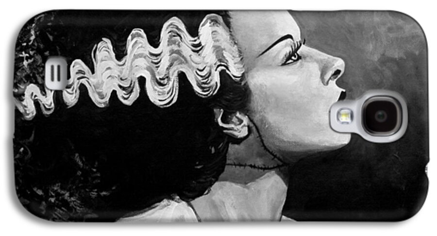 Bride Of Frankenstein Galaxy S4 Case featuring the painting Bride by Tom Carlton
