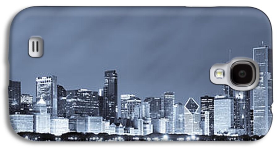 Chicago Skyline Galaxy S4 Case featuring the photograph Chicago in Blue by Sebastian Musial