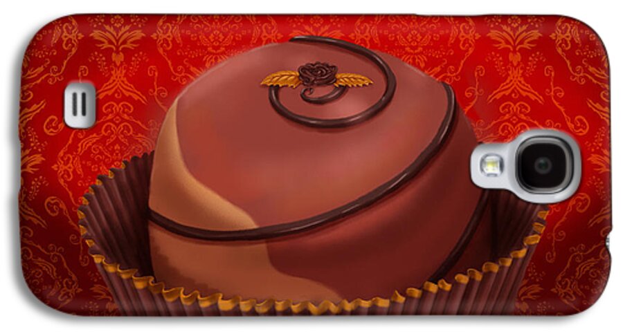 Chocolate Galaxy S4 Case featuring the mixed media Chocolate Truffle by Shari Warren