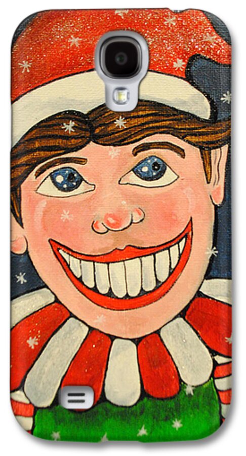 Asbury Park Paintings Galaxy S4 Case featuring the painting Christmas Tillie by Patricia Arroyo