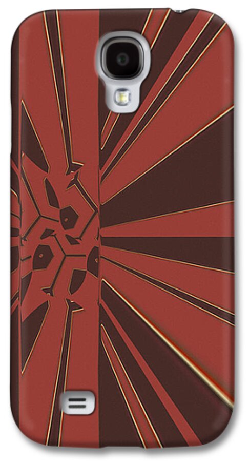 Abstract Galaxy S4 Case featuring the digital art Civilities by Judi Suni Hall
