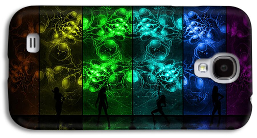 Corporate Galaxy S4 Case featuring the digital art Cosmic Alien Vixens Pride by Shawn Dall