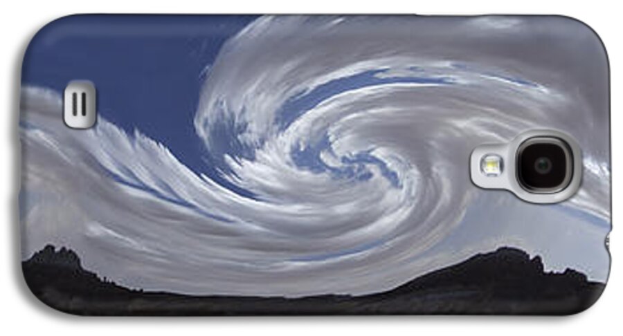Cloud Formations Galaxy S4 Case featuring the photograph Dancing Clouds 1 Panoramic by Mike McGlothlen