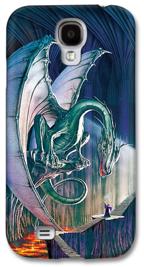 Dragon Galaxy S4 Case featuring the photograph Dragon Lair With Stairs by MGL Meiklejohn Graphics Licensing