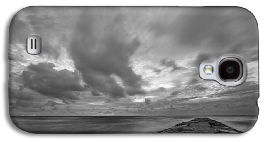 Cloud Galaxy S4 Case featuring the photograph Dramatic Skies Over Galveston Jetty by Todd Aaron