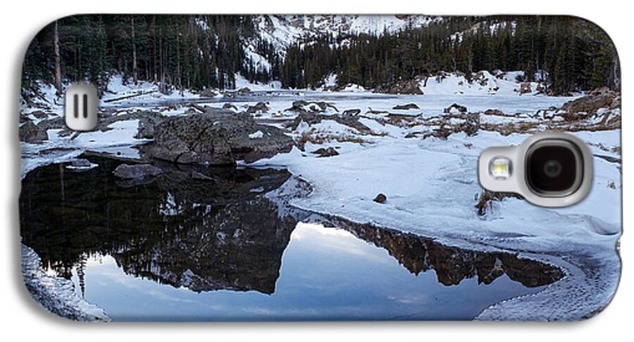 Colorado Galaxy S4 Case featuring the photograph Dream Lake Reflection Square Format by Aaron Spong