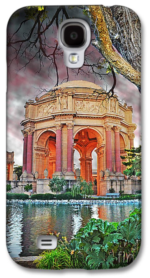 The Palace Of Fine Arts In The Marina District Of San Francisco Galaxy S4 Case featuring the photograph Dusk at the Palace of Fine Arts in the Marina District of San Francisco II Altered Version by Jim Fitzpatrick