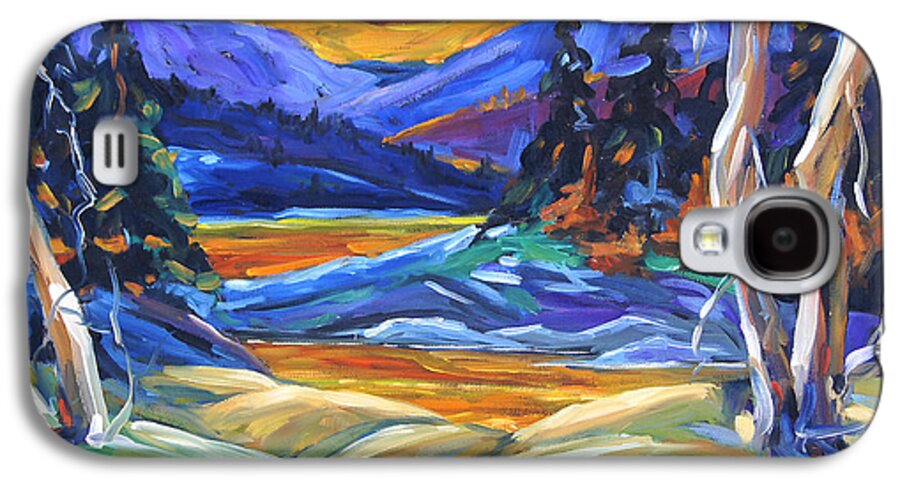 Canadian Landscape Created By Richard T Pranke Galaxy S4 Case featuring the painting Geo Landscape II by Prankearts by Richard T Pranke