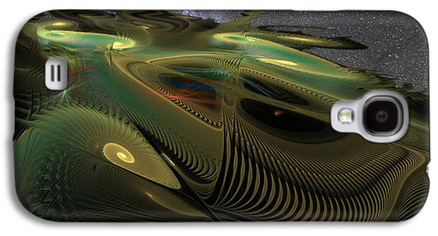 Digital Art Galaxy S4 Case featuring the digital art Greenygog Golf Course by John Norman Stewart
