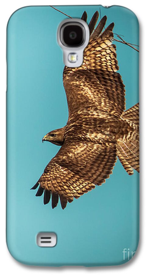 Raptor Galaxy S4 Case featuring the photograph Hawk In Flight by Robert Frederick