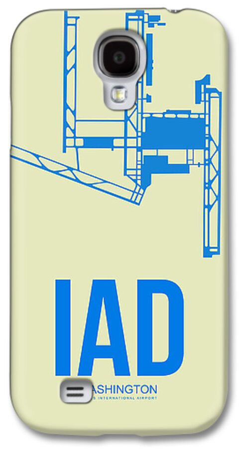 Washington D.c. Galaxy S4 Case featuring the digital art IAD Washington Airport Poster 1 by Naxart Studio