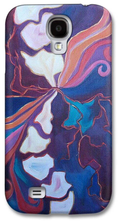 Abstract Galaxy S4 Case featuring the painting Inner Agony by Suzanne Marie Leclair