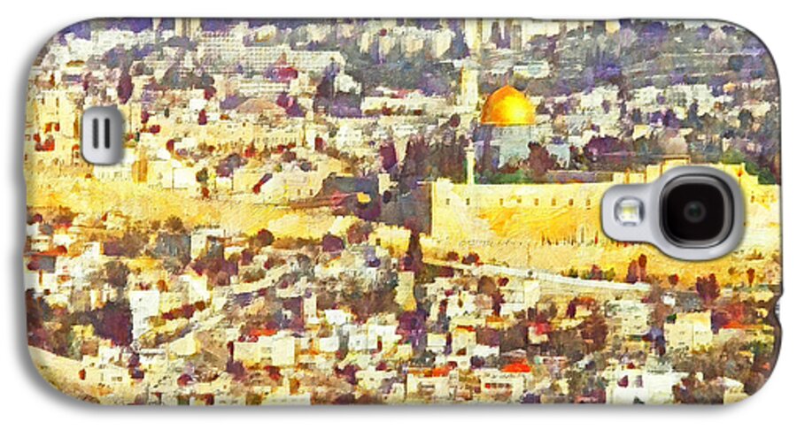Landscape Galaxy S4 Case featuring the digital art Jerusalem Sunrise by Digital Photographic Arts