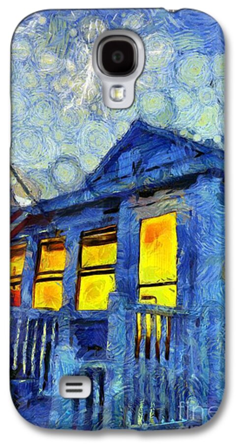 Flag Galaxy S4 Case featuring the photograph Lazy Daze Beach Cottage on Fourth of July by Edward Fielding