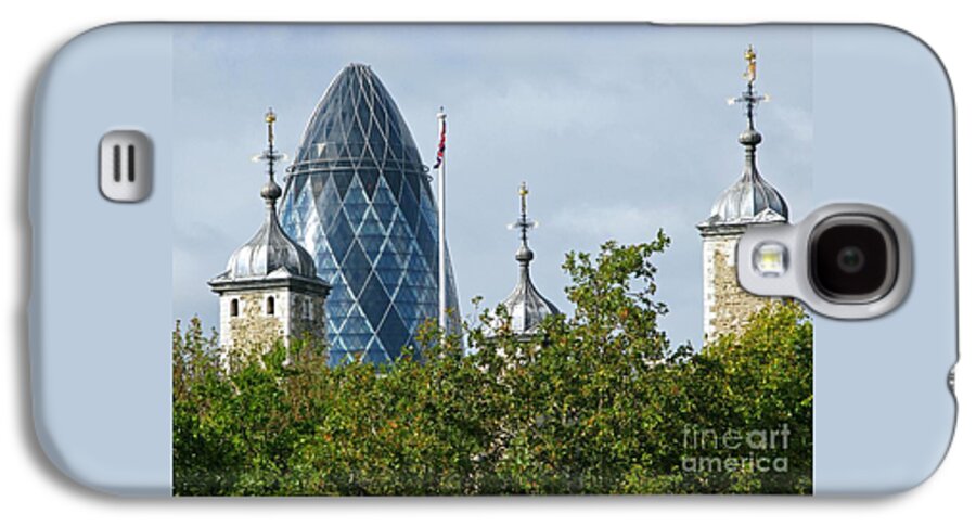 London Towers By Ann Horn Galaxy S4 Case featuring the photograph London Towers by Ann Horn