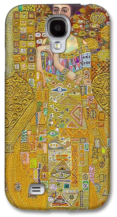 Madam Adele Bloch Bauer Galaxy S4 Case featuring the painting Madam Adele Bloch Bauer after Klimt by Kate Bedell