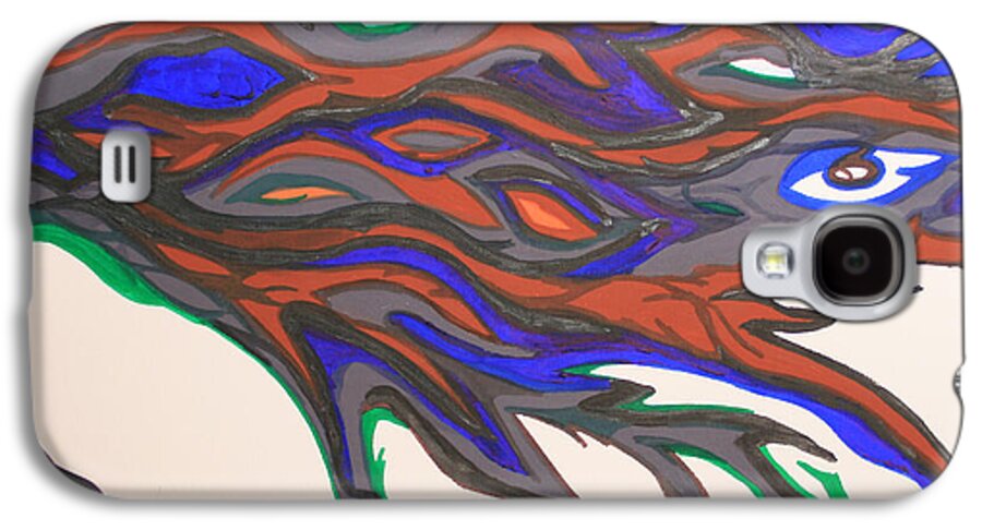 Morphology Galaxy S4 Case featuring the painting Morphology by Mary Mikawoz
